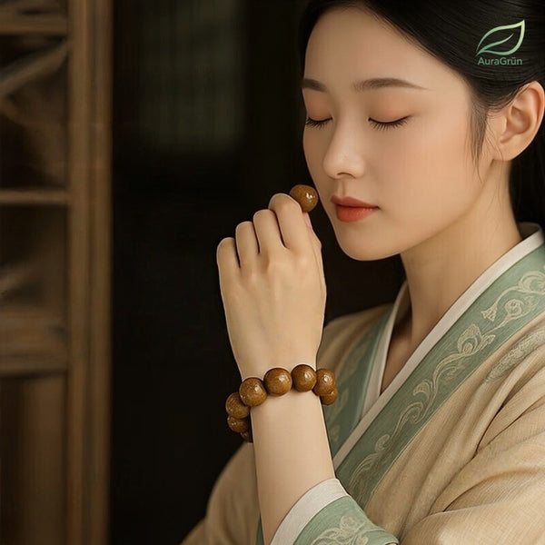 Erdelement Kräuter-Aroma Perlenarmband